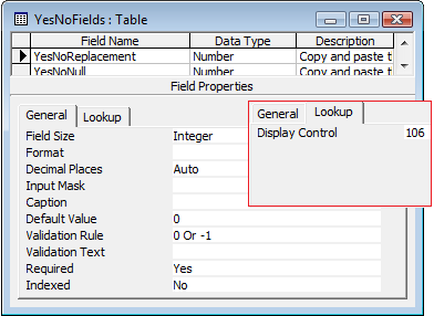 lookup values in access